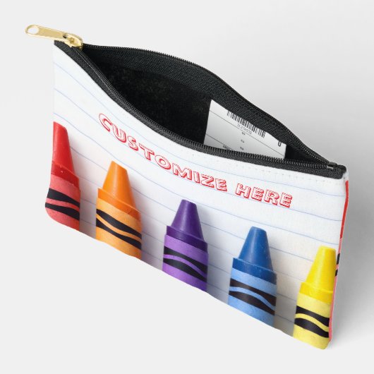 Crayon Notebook Paper Zippered Pouch Zubehörtasche (Offen)