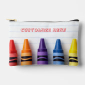 Crayon Notebook Paper Zippered Pouch Zubehörtasche (Vorderseite)