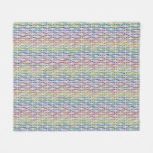 Crayon Pals Muster Fleece Blanket (Vorderseite (Horizontal))