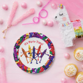 Crayon Party Crayons Design Pappteller (Party)