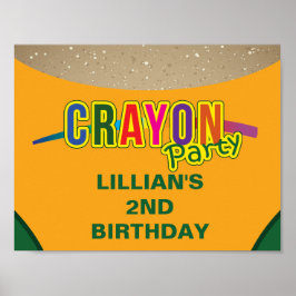 Crayon Party Poster