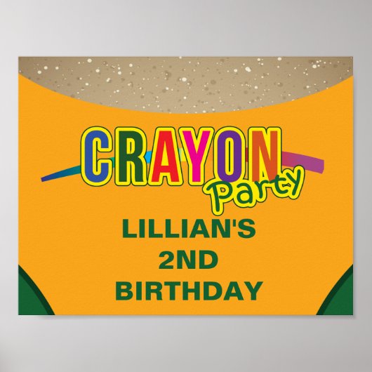 Crayon Party Poster (Vorne)