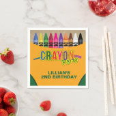 Crayon Party Serviette (Beispiel)