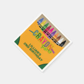 Crayon Party Serviette (Ecke)