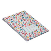 Crayon Pastel Heart & Blume Notizblock (Rechte Seite)