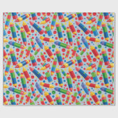 Crayon Pattern Geschenkpapier (Flach)