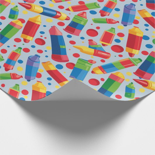 Crayon Pattern Geschenkpapier (Ecke)