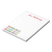 Crayon Personalisiert Notepad Notizblock (Rotiert)