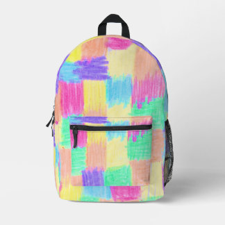 Crayon Quadrate doodly Bedruckter Rucksack