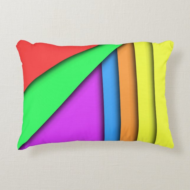 Crayon Rainbow Dekokissen (Vorderseite)
