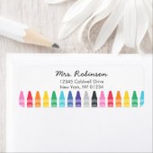 Crayon Rücksendeadressen-Aufklebers (Insitu)