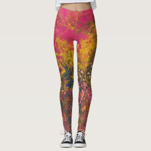 Crayon-Serie - Acrylpour-Malerei wie Leggings
