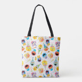 Crayon Sesame Freunde Party-Muster Tasche (Rückseite)