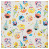 Crayon Sesame Pals Party Pattern Stoff (Muster)