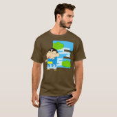 Crayon Shin-chan FUN FUN STUDY A to Z E Premium T-Shirt (Vorne ganz)