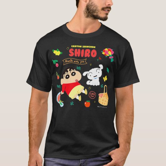 Crayon Shin-chan HappyShiro Picnic Premium T-Shirt (Vorderseite)