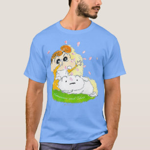Crayon Shin-chan Himawari Shiro und Kirsche T-Shirt