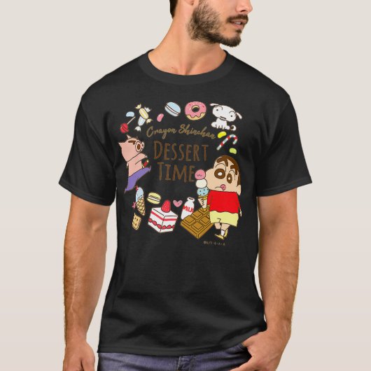 Crayon Shin-chan Shin-chan und Eis-Nachtisch T-Shirt (Vorderseite)