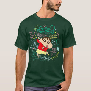 Crayon Shin-chan Shinchan und Musikinstrument T-Shirt