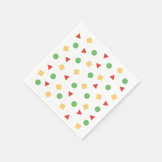 Crayon Shinchan Pajamas Inspiriert Farbiges Muster Serviette (Ecke)