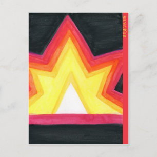 Crayon Sternexplosion Postkarte