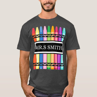 Crayon Teacher Back to School Shirt_1 T-Shirt