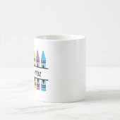 Crayon Teacher's Name Coffee Tasse (Mittel)