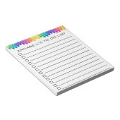 Crayon to Do List Personalisieren Notizblock (angewinkelt)
