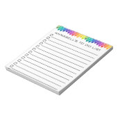 Crayon to Do List Personalisieren Notizblock (Rotiert)