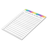 Crayon to Do List Personalisieren Notizblock (angewinkelt)