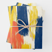 Crayon und Butterfly-Blume Geschenkpapier Set (Beispiel)