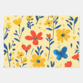 Crayon und Butterfly-Blume Geschenkpapier Set (Vorderseite 3)