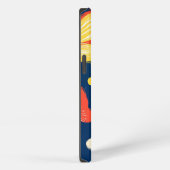 Crayon und Butterfly-Blume iPhone Hülle (Rechte Seite)