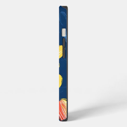 Crayon und Butterfly-Blume iPhone Hülle (Linke Seite)