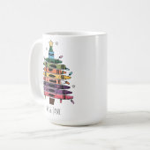 Crayon Weihnachtsbaum Tasse, Weihnachtslehrer Tass Kaffeetasse (Vorderseite Links)