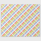 Crayon Wrapping Paper Geschenkpapier (Flach)