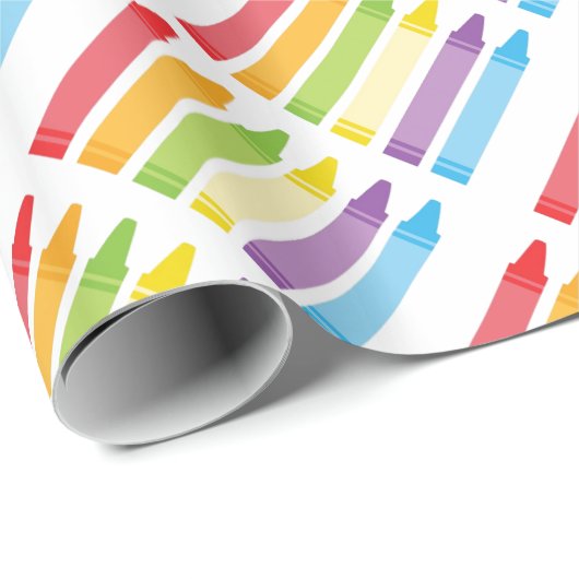 Crayon Wrapping Paper Geschenkpapier (Rolleneckpunkt)
