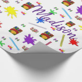 Crayon Wrapping Paper Geschenkpapier (Ecke)