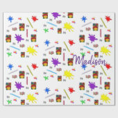 Crayon Wrapping Paper Geschenkpapier (Flach)