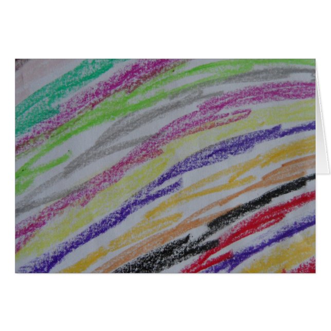 Crayon Zeichnend Lines (Vorderseite (Horizontal))