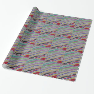 Crayon Zeichnend Lines Geschenkpapier