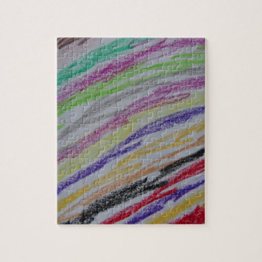 Crayon Zeichnend Lines Puzzle (Vertikal)