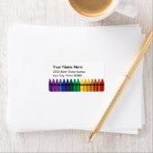 Crayons Address Label Adressaufkleber (Insitu)