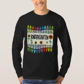 Crayons And Flower Teaching  Kindergarten T-Shirt (Vorderseite)