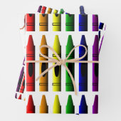 Crayons Art for Children Niedlich Geschenkpapier Set (Beispiel)