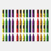 Crayons Art for Children Niedlich Geschenkpapier Set (Vorderseite)