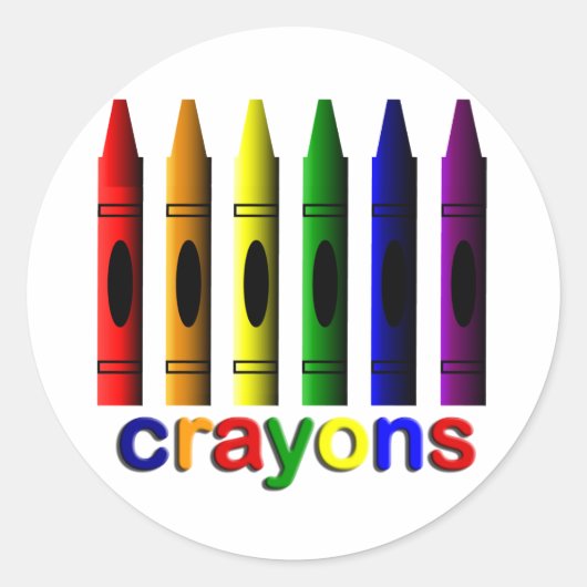 Crayons Art for Children Sticker (Vorderseite)