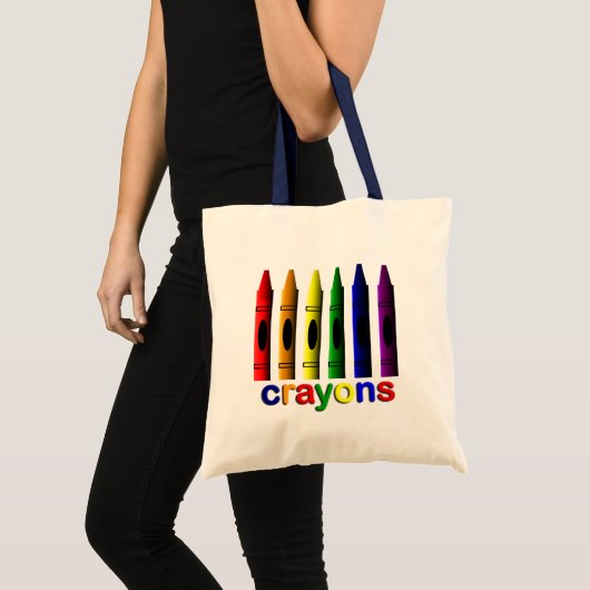 Crayons Art for Children Tote Bag Tragetasche (Vorderseite (Produkt))