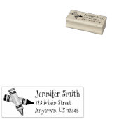 Crayons Art versorgt Künstlerlehrerschuladresse Gummistempel (Stempel)