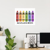 Crayons Bedroom Poster (Heimbüro)